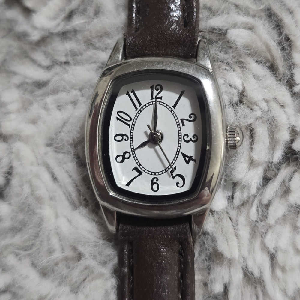 Merona Analog Watch – Brown Buckle Band